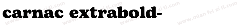 carnac extrabold字体转换
